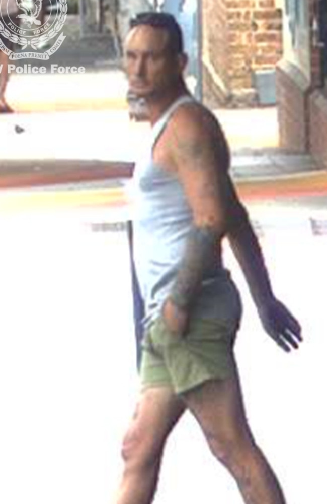 Police released CCTV images of Johnson during the 10-day hunt. Picture: NSW Police