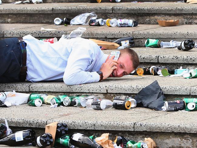 Outstanding achievement in drunken partying. Picture: Michael Dodge/Getty Images