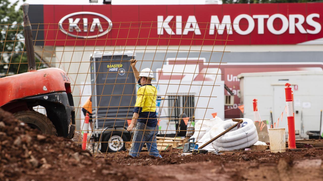 Hutchinson Builders Toowoomba Bulky Goods project on corner of James and Neil Sts, Thursday, March 23, 2023. Picture: Kevin Farmer