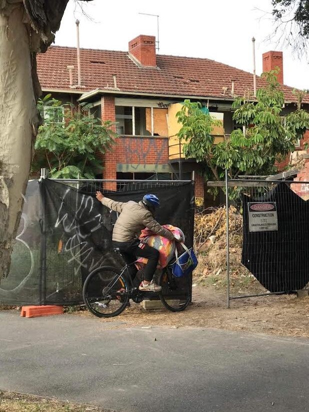 An abandoned property in St Kilda where drug users and dealers are believed to frequent. Picture: Supplied