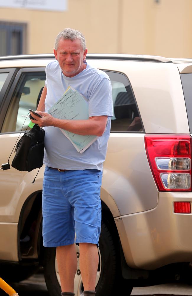Stephen Dank outside the Fairfield medical centre. Pic John Grainger