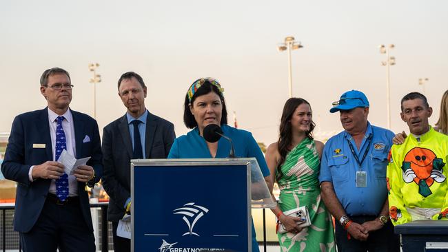 Chief Minister Natasha Fyles at the 2023 Darwin Cup. Picture: Pema Tamang Pakhrin