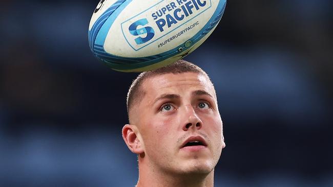 SYDNEY, AUSTRALIA - MAY 09:  Josh Canham of the Reds warms up during the round 13 Super Rugby Pacific match between NSW Waratahs and Queensland Reds at Allianz Stadium, on May 09, 2025, in Sydney, Australia. (Photo by Matt King/Getty Images)