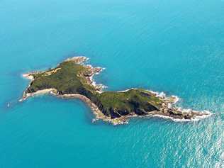 PARADISE: Aerial view of the recently sold Wedge Island, dubbed "party island”, off the Emu Park coast. Picture: Contributed