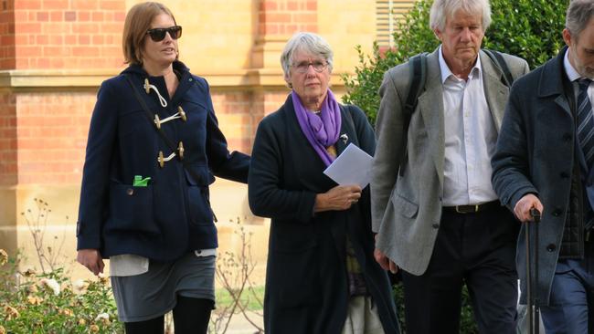 Barbara Eckersley leaves the Goulburn Supreme Court.