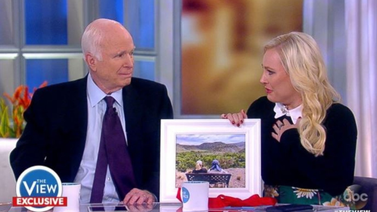 John McCain with his daughter, Meghan, on The View.