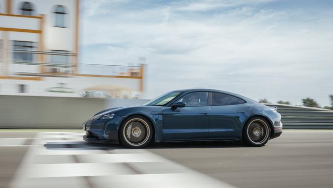 The Taycan Turbo GT shines on track.