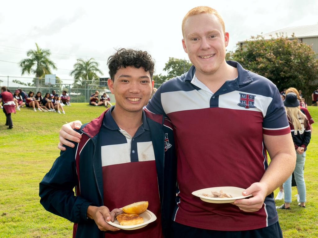 Alex Wright and Ryan Tickle at Mackay State High School Friday 21 July 2023 Picture: Michaela Harlow