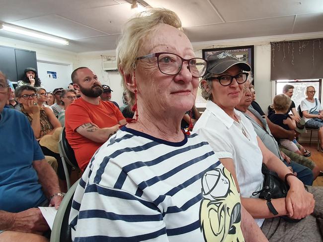 Sandra Stanley of Gundaman at the Rural Fire Service community meeting at Spencer.