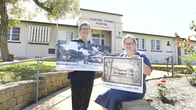 CTHS clinical nurse Leonie Pardon and director of nursing Katrina Ford at the Gill St Health Complex, celebrating the 140th anniversary of the complex’s oldest building which was offically opened on August 10, 1884.