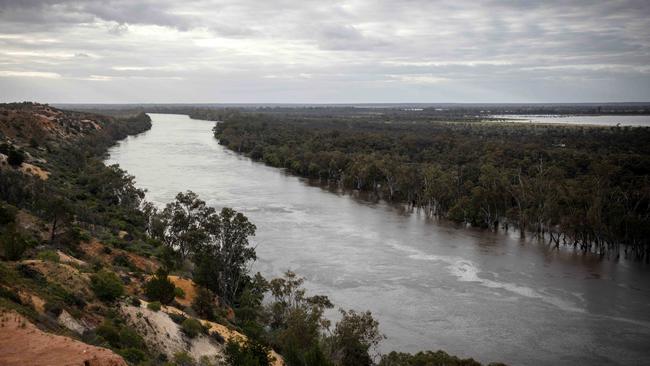 There hasn’t been this much water in the river system for 50 years. Picture: Emma Brasier