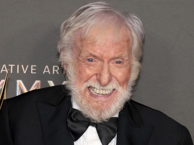 LOS ANGELES, CALIFORNIA - SEPTEMBER 07: Dick Van Dyke, winner of the Emmy for Outstanding Variety Special (Pre-Recorded), attends the 76th Creative Arts Emmys Winner's Walk at Peacock Theater on September 07, 2024 in Los Angeles, California. (Photo by Amy Sussman/Getty Images)