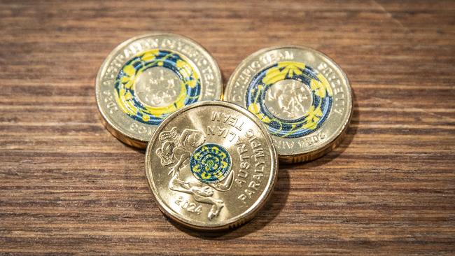 The new $2 Olympic coins will start to be put into circulation on Wednesday. Picture: Supplied