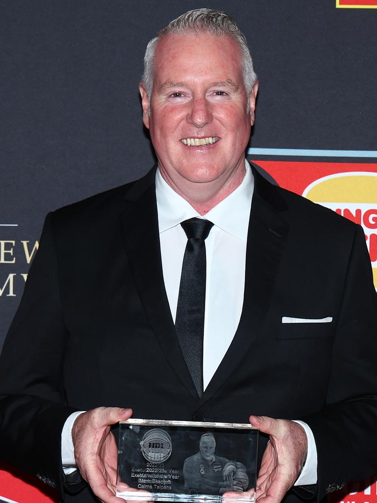 Cairns Taipans CEO Mark Beecroft was named NBL Executive of the Year for NBL23. (Photo by Graham Denholm/Getty Images for NBL)