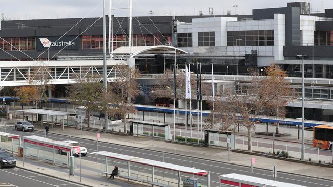 Melbourne Airport has remained largely empty during Victoria’s second wave. Picture: NCA NewsWire/David Crosling