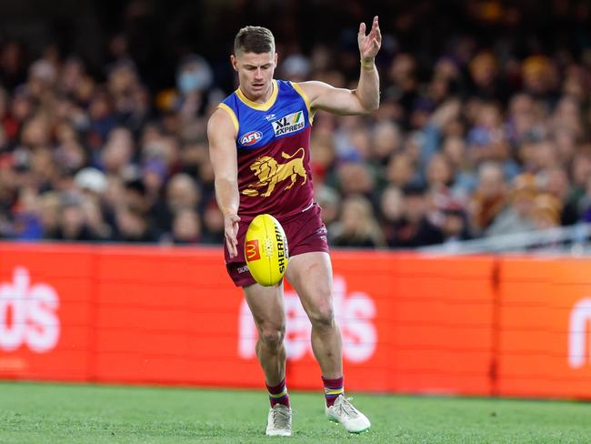 Lions skipper Dayne Zorko is sidelined with a hamstring injury. Picture: Russell Freeman/AFL Photos via Getty Images