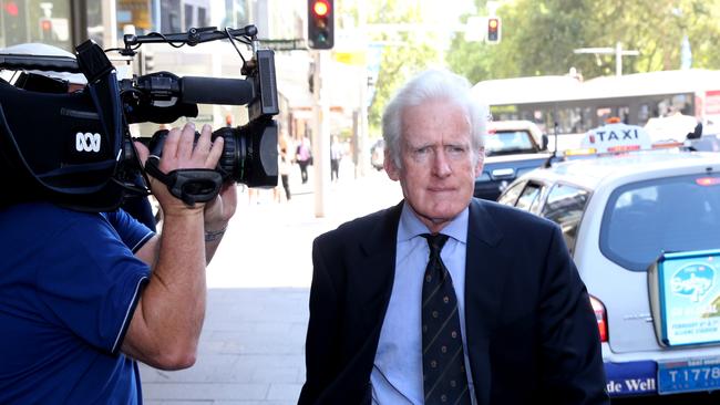 Salim Mehajer’s lawyer Phillip Green leaving Sydney’s Downing Centre Local Court today.