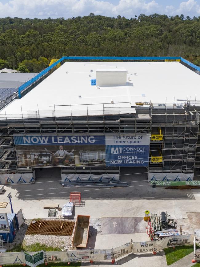 The M1 Connect office building under construction on Siganto Dr, Helensvale.