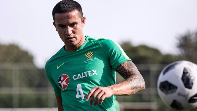 Socceroo Tim Cahill could front a Tassie team. Pic: AAP