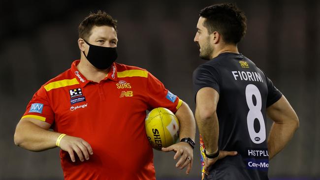 Brayden Fiorini looks to be back in coach Stuart Dew’s good books. Picture: Michael Willson/AFL Photos