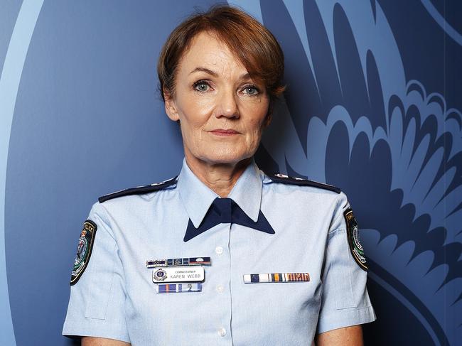 NSW Police Commissioner Karen Webb is keen to put a stop to the behaviour. Picture: Tim Hunter