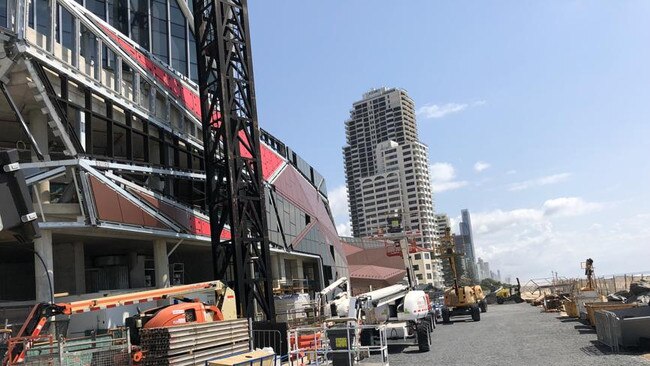 Work on the Jewel towers dried up last week as workers were given their marching orders and other contractors walked off the job amid confusion about what to proceed with.