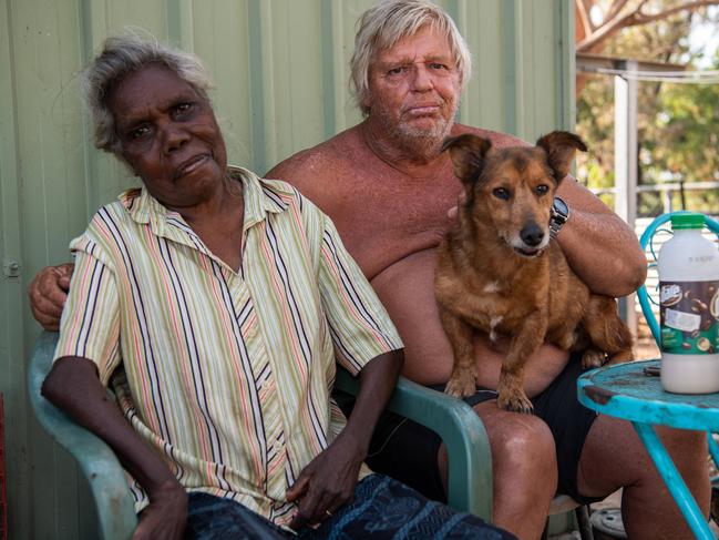 Sean and Rita Curtis were left without a drop of running water in their home at Kybrook Farm, Pine Creek, for four weeks and four days. Picture: Pema Tamang Pakhrin