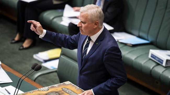 Michael McCormack during Question Time at Parliament House. Picture: NCA NewsWire /Martin Ollman