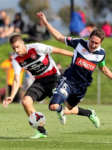 <p>Western Sydney Wanderers v Melbourne Victory. Picture: Kim Eiszele</p>