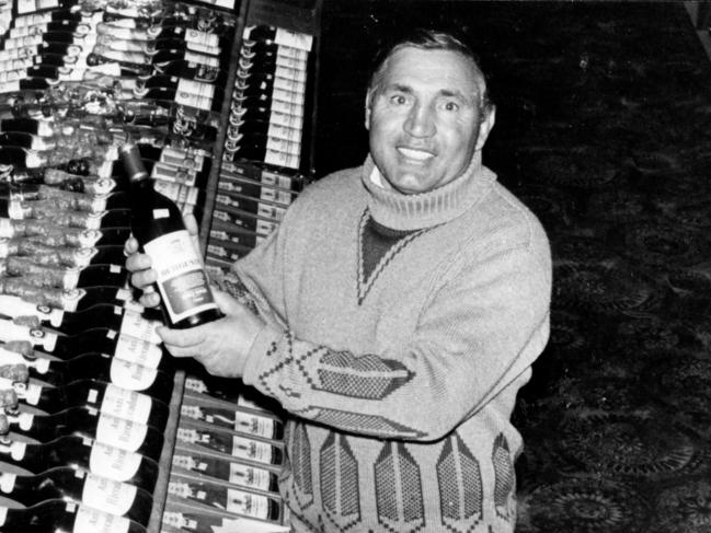 Tony Sergi in the shop at his Griffith winery. He was named in the 1971 Woodward Royal Commission report as being a prominent member of the Calabrian mafia cell that organised the murder of Donald Mackay.