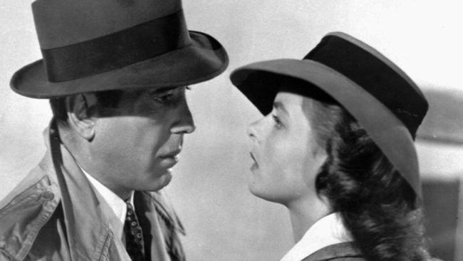 Classic ... Humphrey Bogart and Ingrid Bergman in a scene from the 1943 film Casablanca.