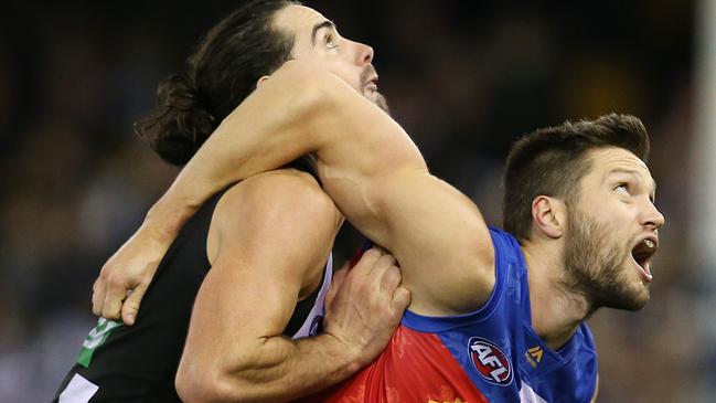 Stefan Martin is primed for his battle with star Collingwood ruckman Brodie Grundy. Picture: Michael Klein