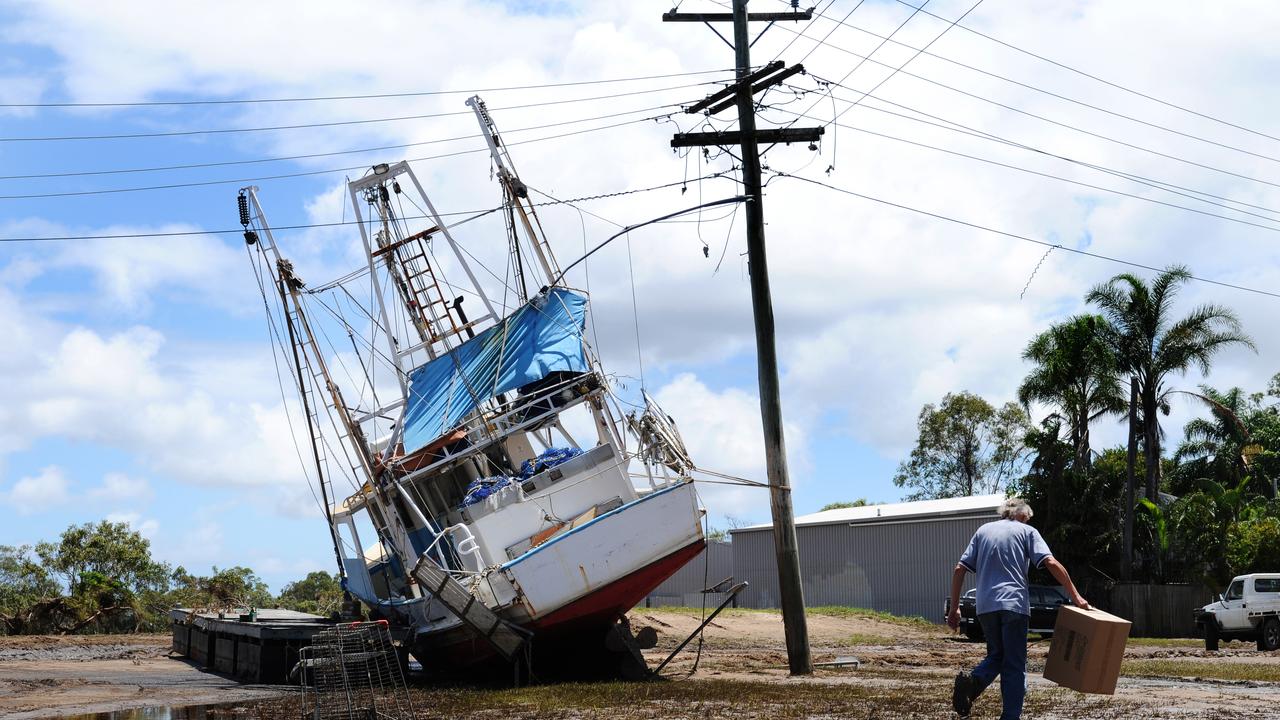 Damage caused by floods in North Bundaberg, Friday, Feb. 1, 2013. Residents of the flood-ravaged suburb of north Bundaberg will be allowed to return to their homes from Friday afternoon. (AAP Image/Sabrina Lauriston) NO ARCHIVING