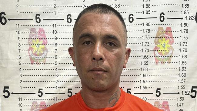 Gregor Haas in custody in The Philippines. Picture: Philippine Bureau of Immigration / AP