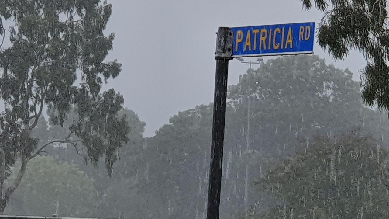 Driving rain buckets in down over the Queensland coastal town.