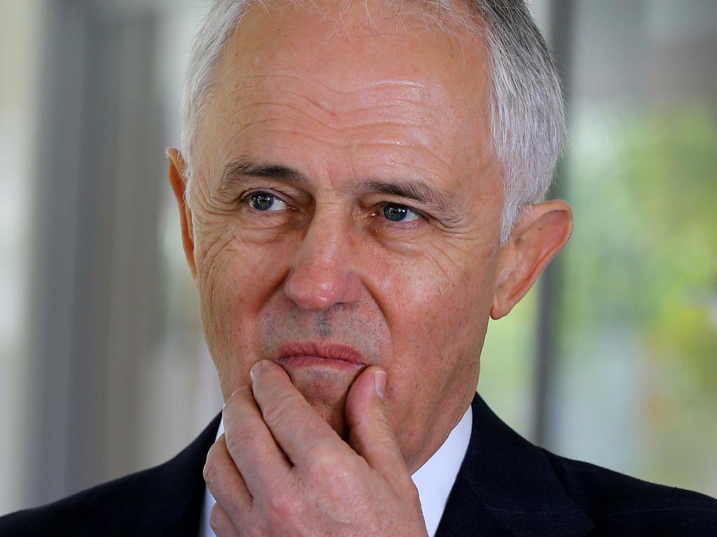 Prime Minister Malcolm Turnbull speaks to media during a visit to Amaze Early Learning Centre, Ormeau, Gold Coast. Picture: AAP/David Clark