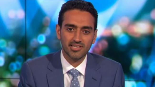 Kyle called Waleed a “snowflake” Picture: Channel 10