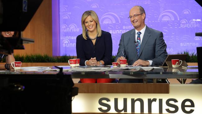 Seven said its Sunrise team headed by Samantha Armytage and David Koch (above) is the real winner when you count average annual figures: Picture: Seven Network.