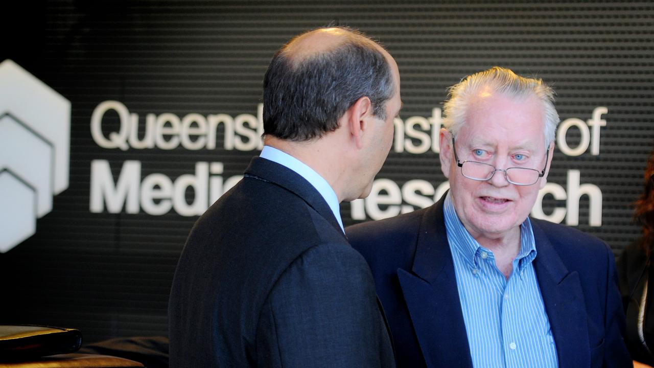 Mr Feeney officially opening the Queensland Institute of Medical Research Building. Pictures: Supplied