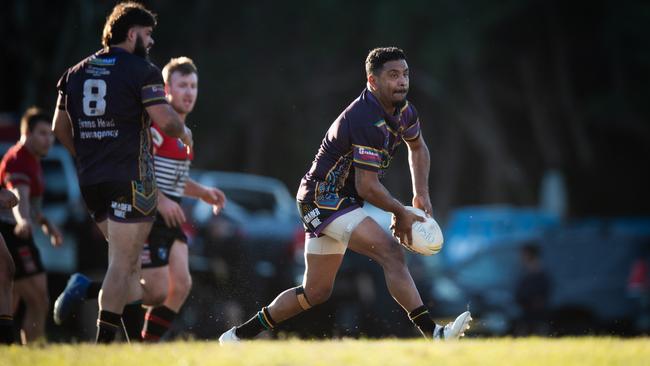 Roy Bell was a standout for Evans Head in round eight. Photo: Elise Derwin