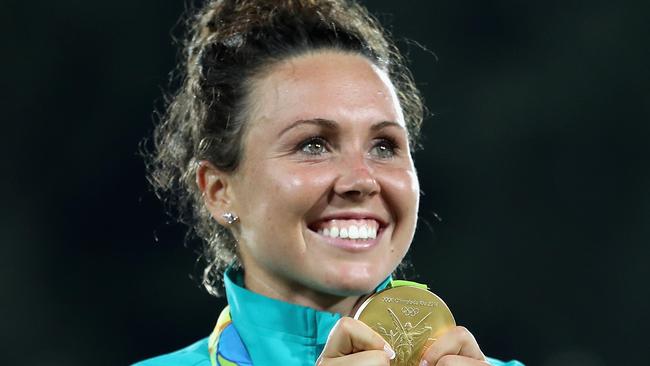 Chloe Esposito was all smiles after her gold medal in Rio. Picture: Getty Images