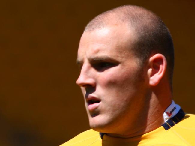 Stephen Moore during this mornings Wallaby's captain's run in preparation for Saturday's Tri Nations decider at Suncorp Stadium .