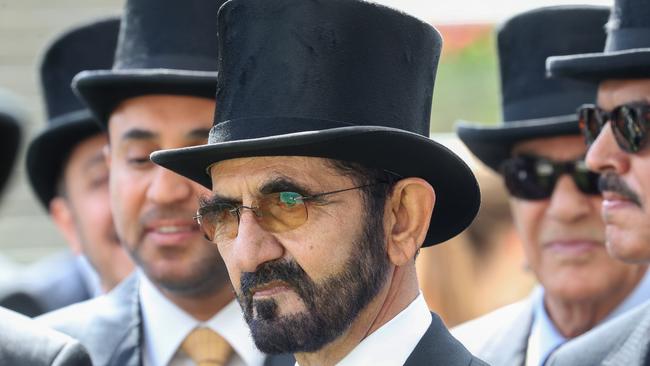 Sheikh Mohammed bin Rashid Al Maktoum wasn’t accompanied by his wife at Royal Ascot this year. Picture; Getty Images.