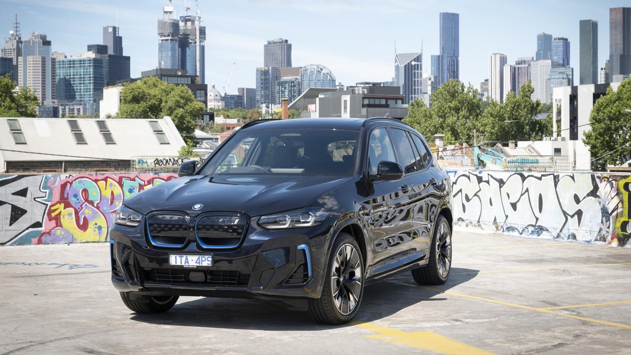 The BMW iX3 starts rom about $125,000 on the road.