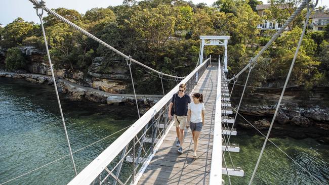 Parsley Bay Bridge is part of the iconic . Bondi to Manly walk. Picture: Destonation NSW.