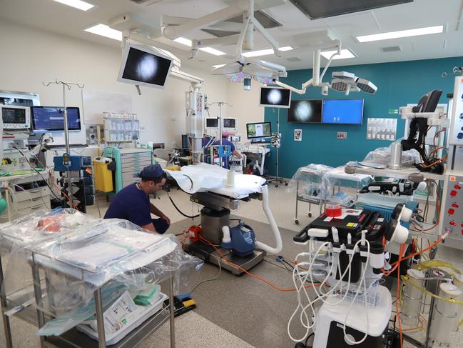 Inside the operating theatre. Picture: Alex Coppel