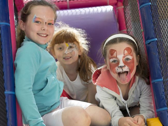 Kids enjoy the Spot On festival at Parramatta's Riverside Theatres. Picture: Amanda James