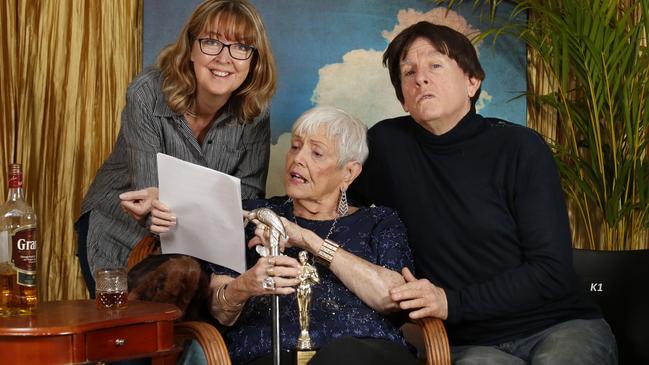 Writer Kathy Carruthers, Yvonne Delaforce as actress Ethell Tarrymore and Wayne Rees as director Jerry Hack in the Cairns Choral Society's annual theatre restaurant, The Phony Awards. Wayne fell in love with acting when a friend introduced him to the Cairns Choral Society. PICTURE: ANNA ROGERS