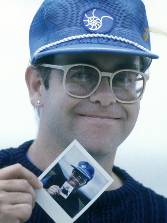 Elton John at AIR Studios. Picture: Martyn Goddard