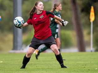 South West Queensland Thunder's Liz Hollitt was named as back-up keeper in the Football Queensland NPLWQ Team of the Season. Picture: DSL Photography